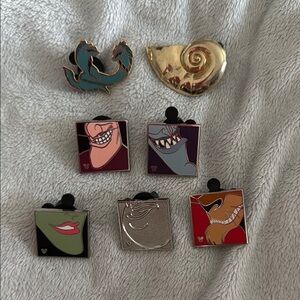 Disney Villains Hidden Mickey Pin Set, plus 2 extras :)